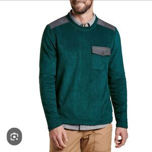 Toad&co mens cashmoore crew microfleece long sleeve shirt Sz M NWT